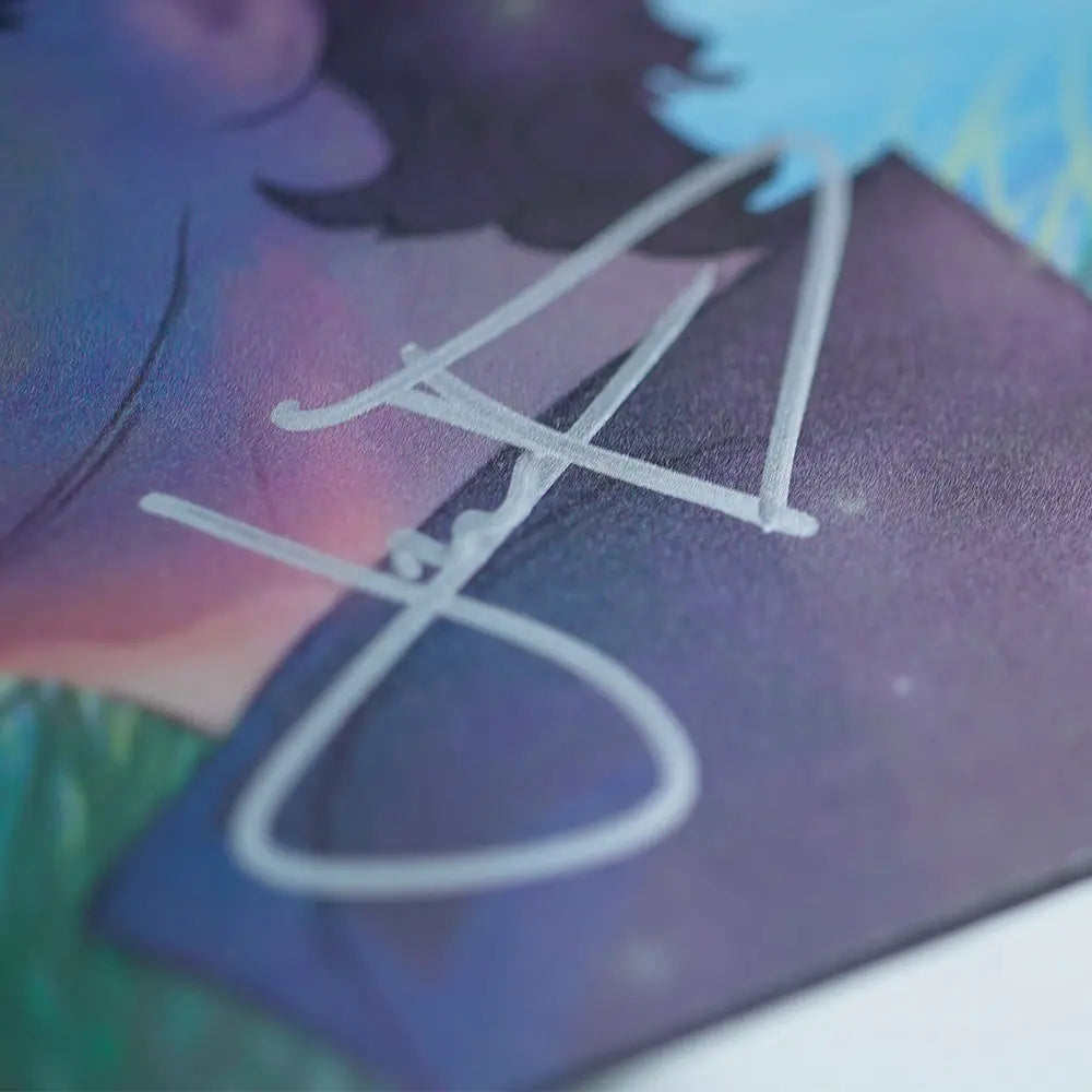 Signed Numbered Aluminum Print Horatio in the Wind with signature