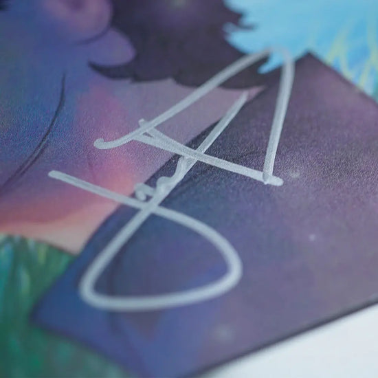 Signed Numbered Aluminum Print Horatio in the Wind with signature