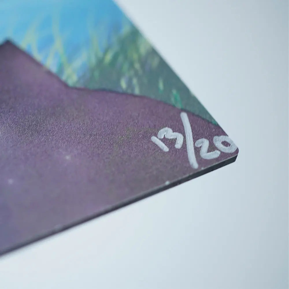 Signed Numbered Aluminum Print Horatio in the Wind with date