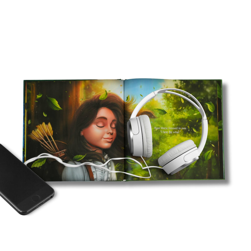 Hardcover book with audio